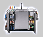 Summit CARTOSBC Stainless Steel Outdoor Serving Cart w/ Beer Dispenser