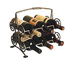 Cellar Master's 6 Bottle Wrought Iron Wine Rack