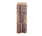Country Pine Curved Corner 84 Bottle Wine Rack