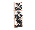 Country Pine 132 Bottle Open Diamond Cube Wine Rack