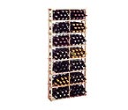 Country Pine 192 Bottle Rectangular Bin Wine Rack