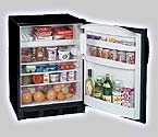 Summit CT66B Black 5.3 c.f. Under-counter Refrigerator Freezer