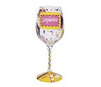 Cumplea�era Wine Glass by Lolita Love My Wine Stemware Collection