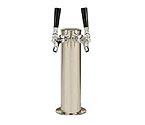 D4743DTKR - 2 Faucets Polished Stainless Steel Glycol Cooled Draft Tower - 3