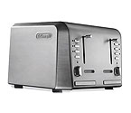 DeLonghi CTH4003 4-Slice Toaster - Stainless Steel