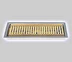DP-220DSSPVD -  Flush Mount PVD Brass & SS Tray w/ Drain