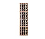 4 Column Individual Bottle Wine Rack - Redwood Unstained