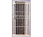 5 Column Individual Wine Rack w/ Display Row - Redwood Unstained