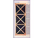 Solid Diamond Cube Wine Rack w/ Face Trim - Redwood Unstained