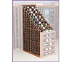 Designer Series 270 Bottle Waterfall Wine Cellar Racks