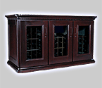 Photo of Le Cache European Country Euro Credenza 180-Bottle Wine Cellar - Chocolate Finish