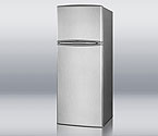 Summit FF1425SSIM 12.7 cf Frost-Free Refrigerator-Freezer w/ Ice Maker - Platinum/SS