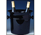 Double Vino Bottle Cooler, Black Acrylic