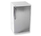 Summit FF41SSTB White 3.6 cf Refrigerator - SS Door/Towel Bar Handle
