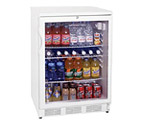 Summit SCR600L 5.5 cf Glass Door All Refrigerator - White