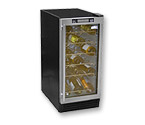 Summit SWC1530 28-Bottle Built-in Wine Cooler Refrigerator with Stainless Steel Door Trim