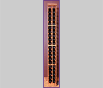 Grotto 2-Column Individual 38 Bottle Wine Rack