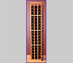 Grotto 3-Column Individual 57 Bottle Wine Rack