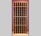 Grotto 7-Column Individual 133 Bottle Wine Rack