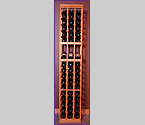 Grotto 3-Column Individual 51 Bottle Wine Rack w/ Display Row