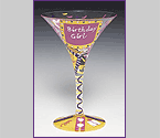 Birthday Girl Martini Glass by Lolita Love My Martini