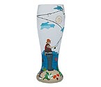 Gone Fishing Pilsner Glass by Lolita Gotta Love Beer Collection