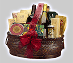 Deluxe Wine & Gourmet Gift Basket