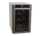 Haier HVUE06BSS 6 Bottle Thermoelectric Wine Cooler - Silver