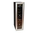 Haier HVW18ABS 18 Bottle Wine Tower Cooler Refrigerator - Silver Door Frame