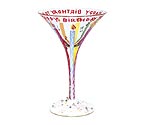 Happy Birthday Martini Glass by Lolita Love My Martini