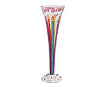 Happy Birthday Champagne Flute Glass by Lolita Champagne Moments Collection