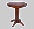 Photo of Harley-Davidson Bar & Shield Wood Pub Table - Mahogany Finish
