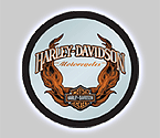 Harley-Davidson Bar & Shield Flames Mirror