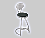 Photo of Harley-Davidson Laser Bar & Shield Silhouette Bar Stool w/ Backrest