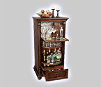 Howard Miller 695-078 Cognac Hide-A-Bar Wine & Spirits Cabinet