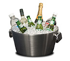Final Touch Double Wall Stainless Steel Beverage Bin