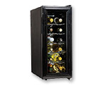 Koolatron WC12G 12-Bottle Slim Countertop Wine Cooler, Black