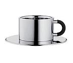 WMF Kult Stainless Capuccino Coffee Cup with Saucer