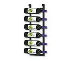 6 Bottle Le Rustique Wine Rack - Black Finish