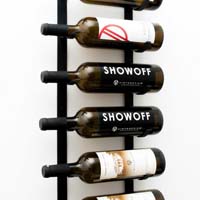 Le Rustique Decorative Wine Rack, Black Finish