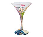 Miami-tini Martini Glass by Lolita Love My Martini Collection