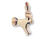 Polished Brass Beer Faucet with Brass Lever