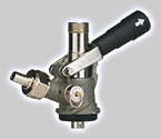 7486E-S - S System Keg Tap Coupler - Black Lever Handle