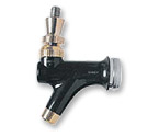 Creamer Beer Faucet with Stainless Steel Lever & Gold-Plated Brass Trim