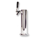 Polished Stainless Steel 1-Faucet Beer Tower - 3-Inch Column