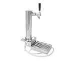 Chrome ABS Plastic Single Faucet Clamp-On Draft Beer Tower
