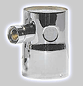 Photo of Single Product Tower Adapter - 2 Holes, 1 Shank Assembly - Chrome