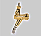 European Draft Beer Faucet - Gold Plated Brass