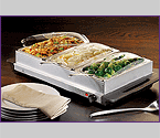 Nostalgia Electrics BCD-992 3-Section Stainless Steel Buffet & Warming Tray