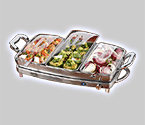 Nostalgia Electrics DBS-999 3-in-1 Deluxe Buffet Server & Warming Tray